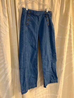 Old Navy Petite Extra High-Rise Wide Leg Jeans - Blue